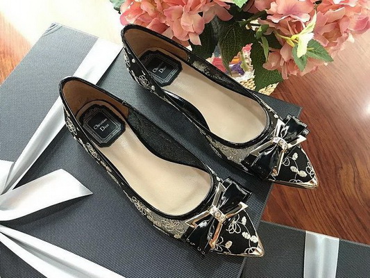 DIOR Shallow mouth flat shoes Women--001